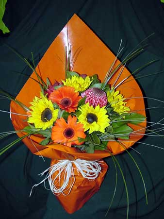 Bright Orange and Yellow gerberas Bouquet